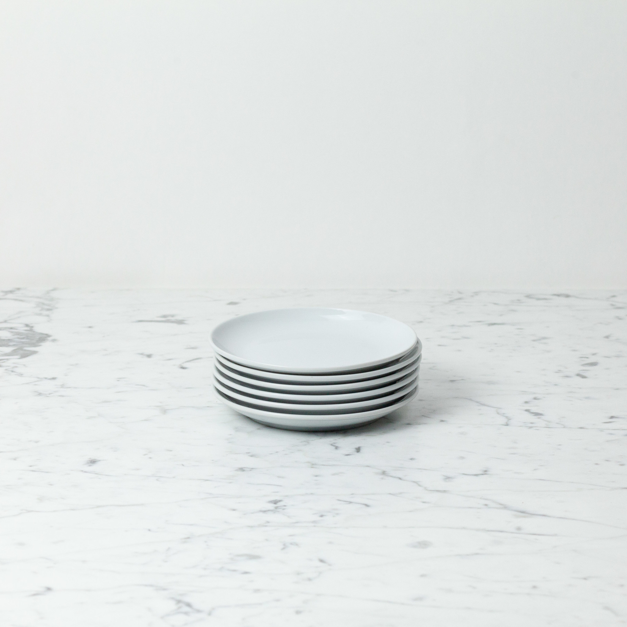 Common Everyday White Porcelain Plate - 6" Appetizer