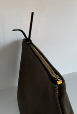 Cotton Canvas Olive Green Pouch