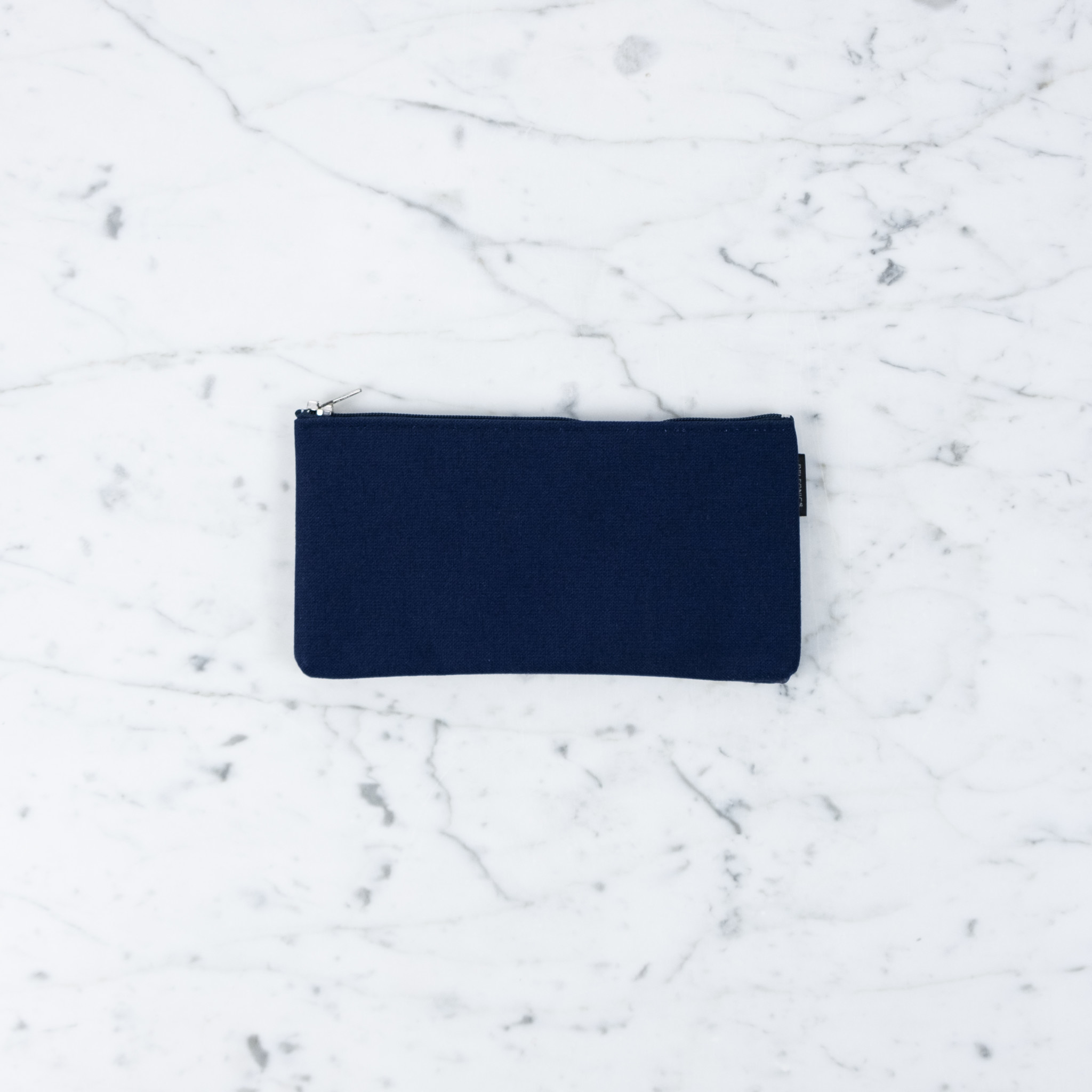 Delfonics Delfonics Canvas Zipper Slim Pouch - Dark Blue