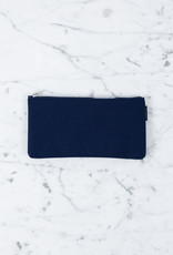 Delfonics Delfonics Canvas Zipper Slim Pouch - Dark Blue