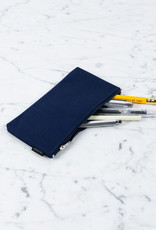 Delfonics Delfonics Canvas Zipper Slim Pouch - Dark Blue
