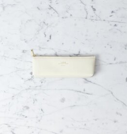 Delfonics Quitterie Zipper Pouch - Pencil Case - Cream