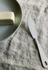 ELFIN Enamelware White Enamel Butter or Cheese Knife