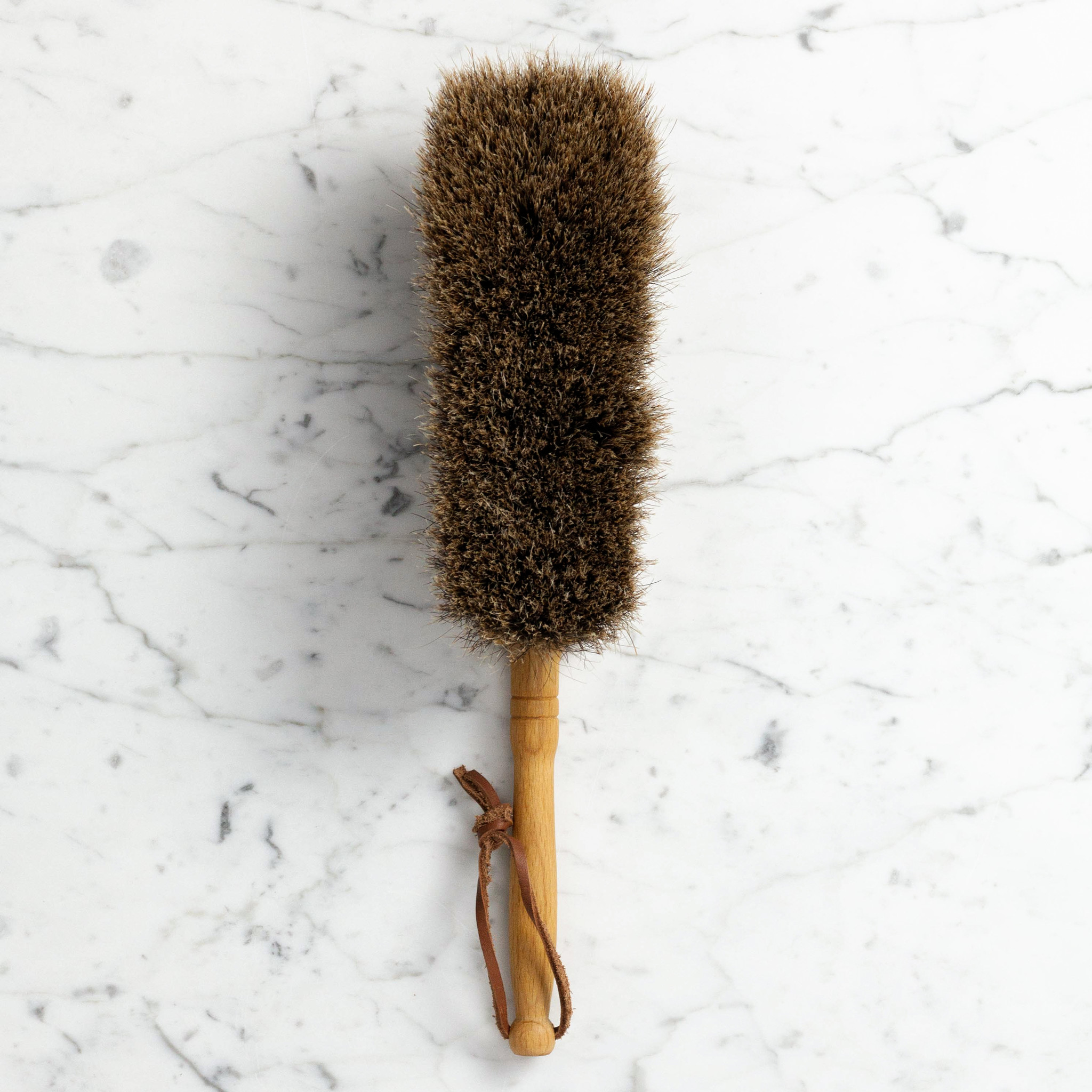 German Hand Broom Beech and Split Horsehair