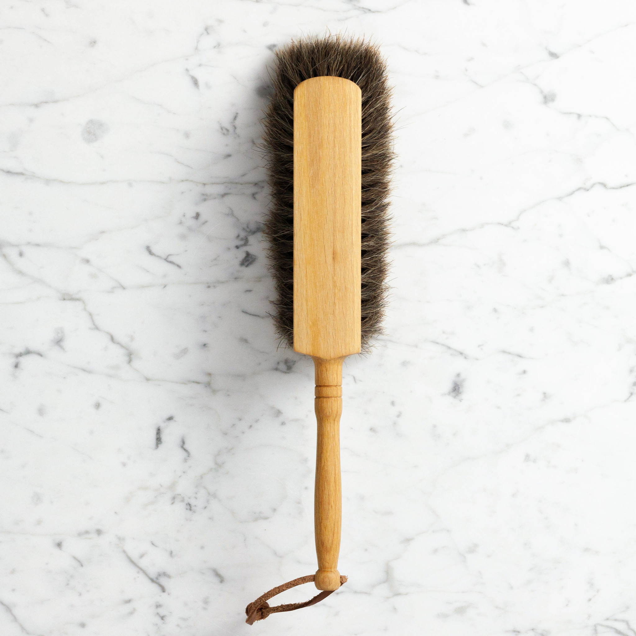 German Hand Broom Beech and Split Horsehair