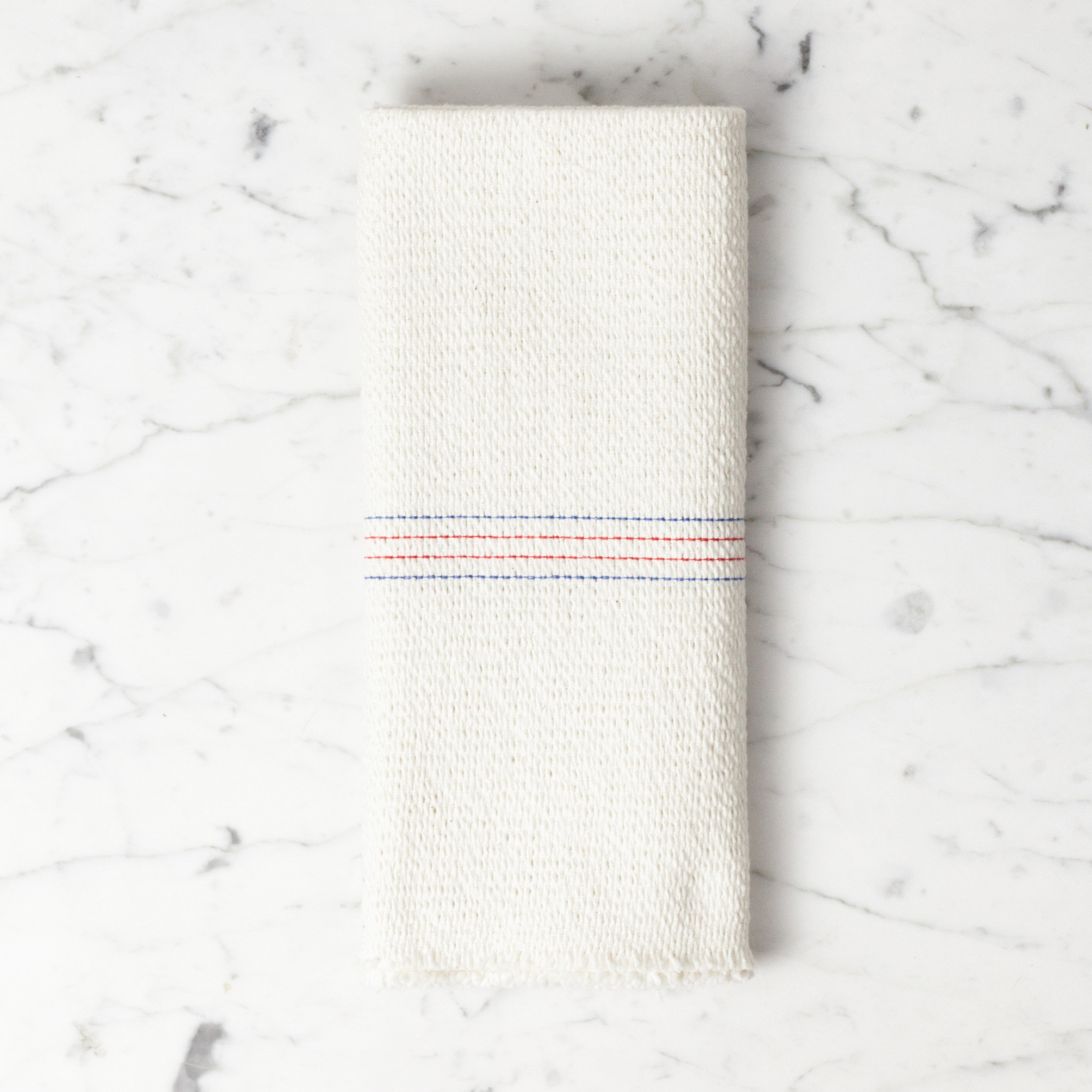 German Large Cleaning Cloth - Red and Blue Stripes