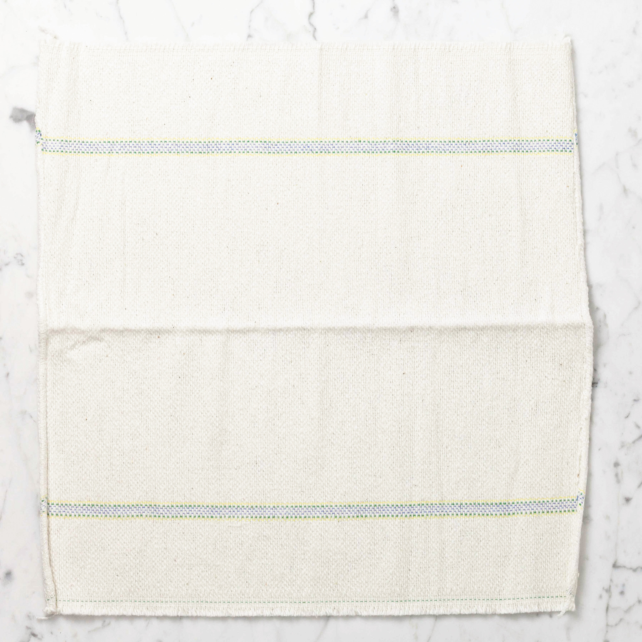German Small Cleaning Cloth - Blue and Yellow Stripes