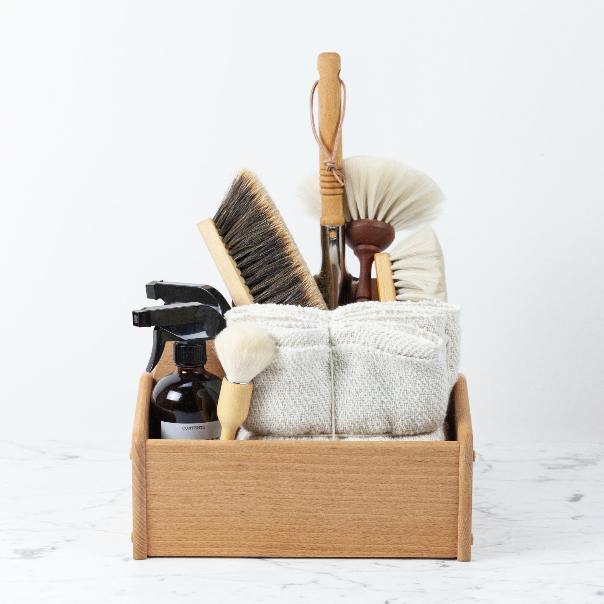 German Stainless Steel Dust Pan with Beechwood Handle