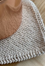 Hand Knit Scrubbing Square - Organic Cotton