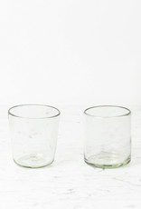 Handblown Mexican Recycled Cone Rock Glass 12oz