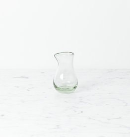 Handblown Recycled Mexican Glass Small Penguino Pitcher 4oz