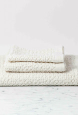Japanese Linen Cotton Lattice Waffle Towels Ivory