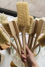 Jumbo Utility Scrubbing Brush - Stiff Tampico Bristles - 18"