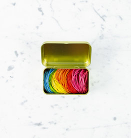 Kyowa O'Band Rubber Bands - Gold Tin with 8-color Mix