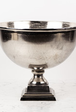 Large Nickel Champagne Bucket or Planter - Square Foot - 15 x 17"