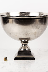 Large Nickel Champagne Bucket or Planter - Square Foot - 15 x 17"