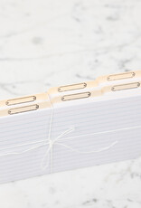Letterpress Recipe Card Organizer Set - 100ct 4x6 Index Cards
