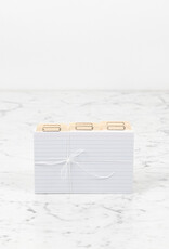 Letterpress Recipe Card Organizer Set - 100ct 4x6 Index Cards