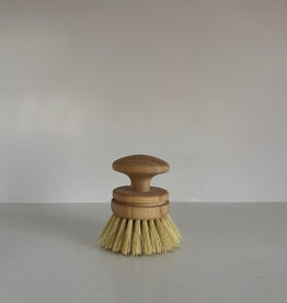 Mushroom Style Grip Wood and Sisal Dish Brush - 3in
