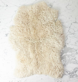 Natural White Rustic Sheepskin