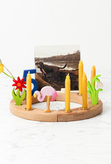 Old Mill Candles Beeswax Celebration Ring or Menorah Candle - 4"