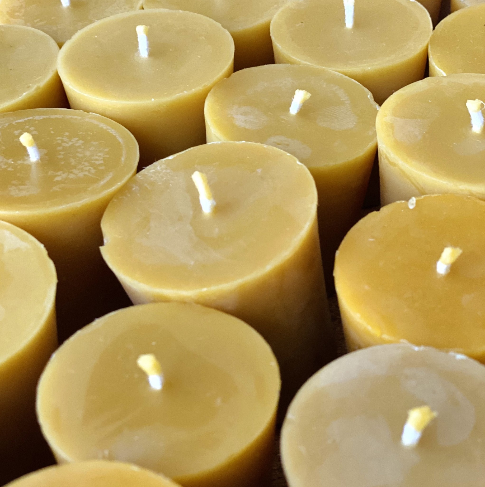 Old Mill Candles Beeswax Flat Top Votive