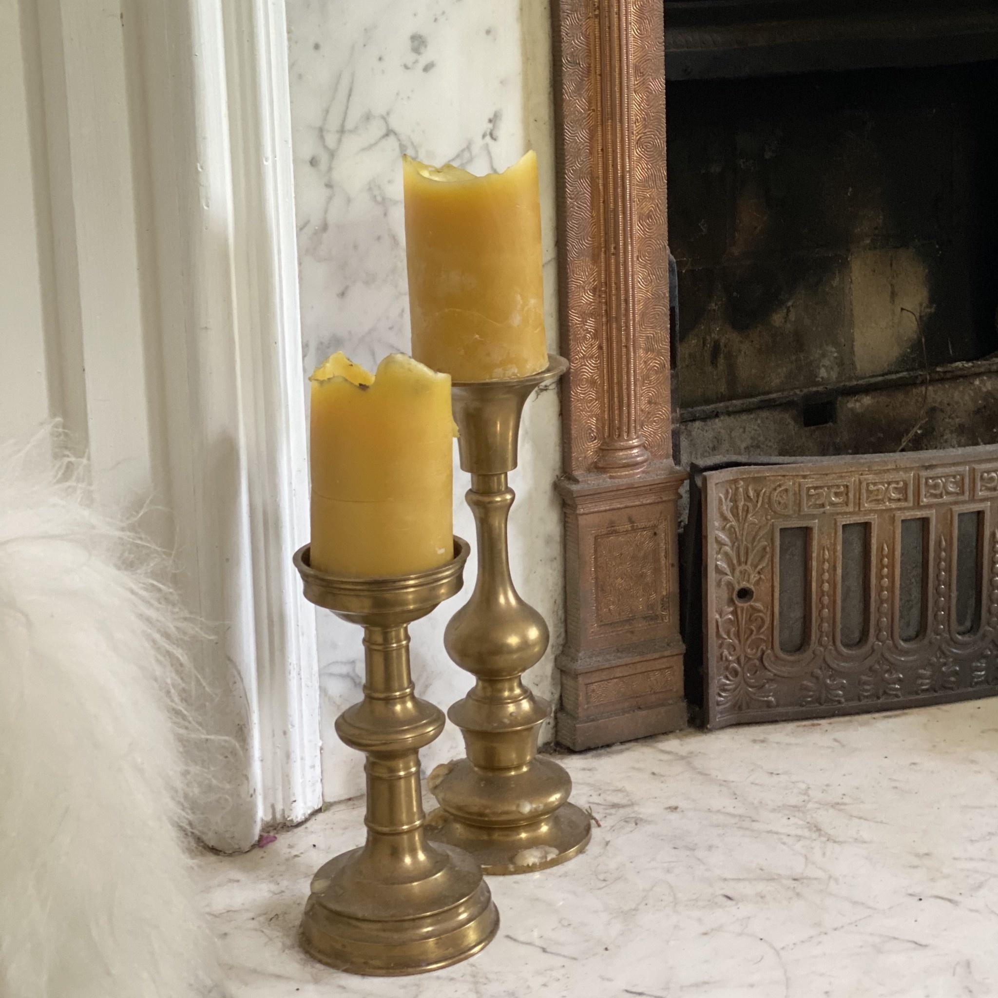 Old Mill Candles Beeswax Pillar Candle - 5" Large