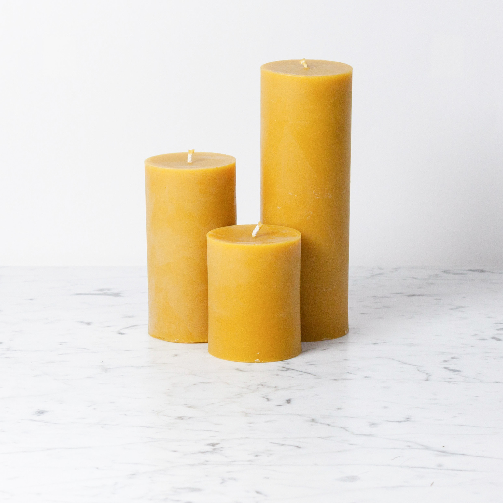 Old Mill Candles Beeswax Pillar Candle - 8" Jumbo
