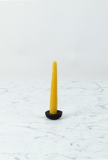 Old Mill Candles Beeswax Taper Small Embellished Base  - 6"