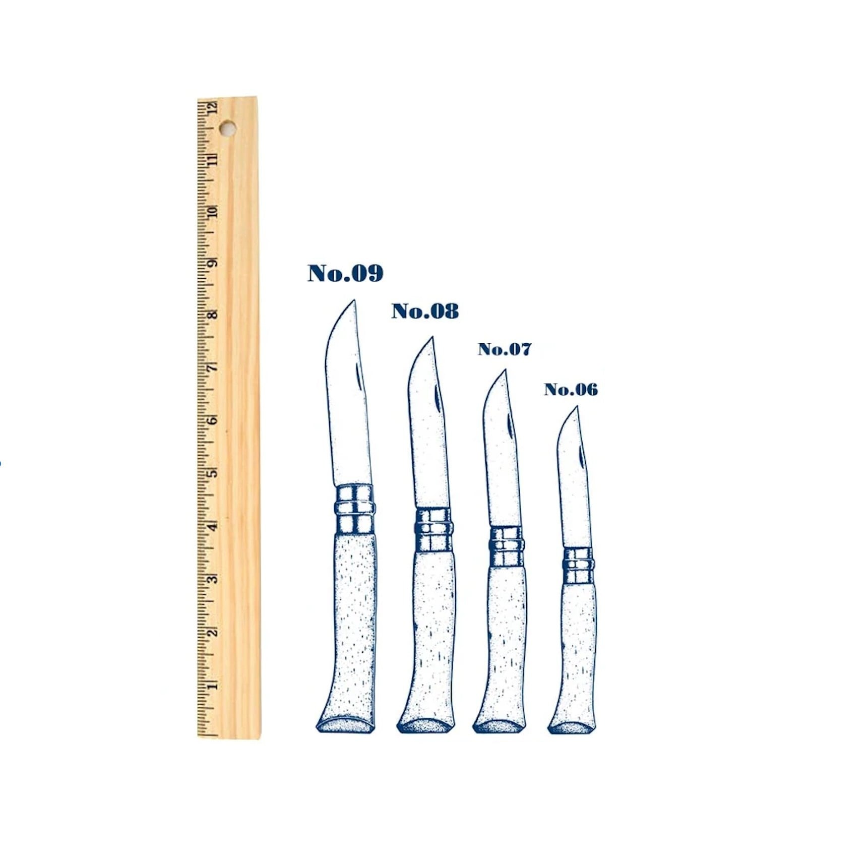 Opinel Stainless Steel Folding Pocket Knife - No. 8