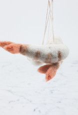 PetitFelts Shrimp Ornament