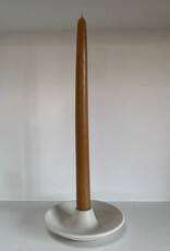 Piedra Blanca Taper Candle Holder with Bowl Base