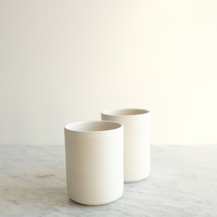 Ritual Matte White Vase or Cup 3.5"