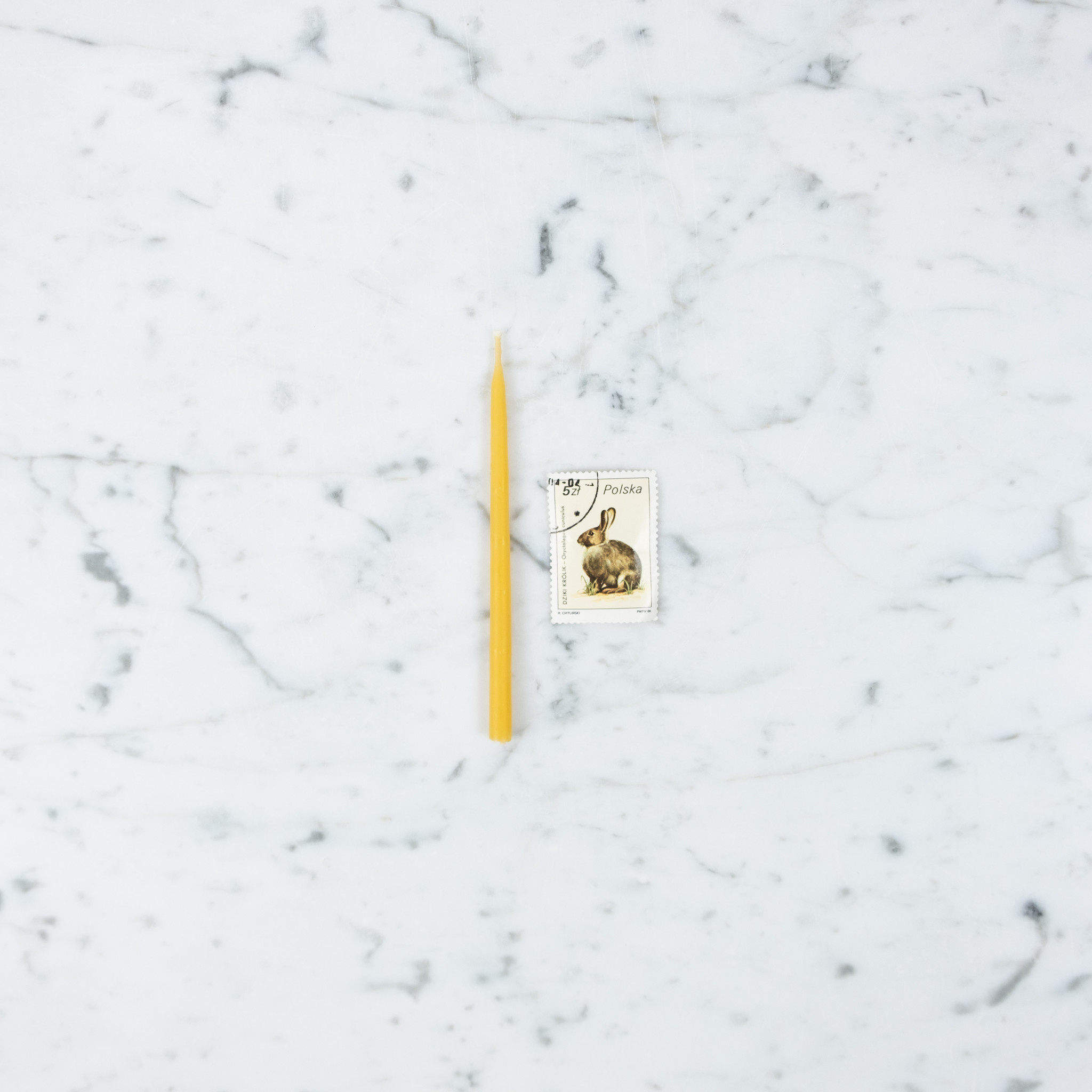 Slim Beeswax Birthday Candle - 4.5"