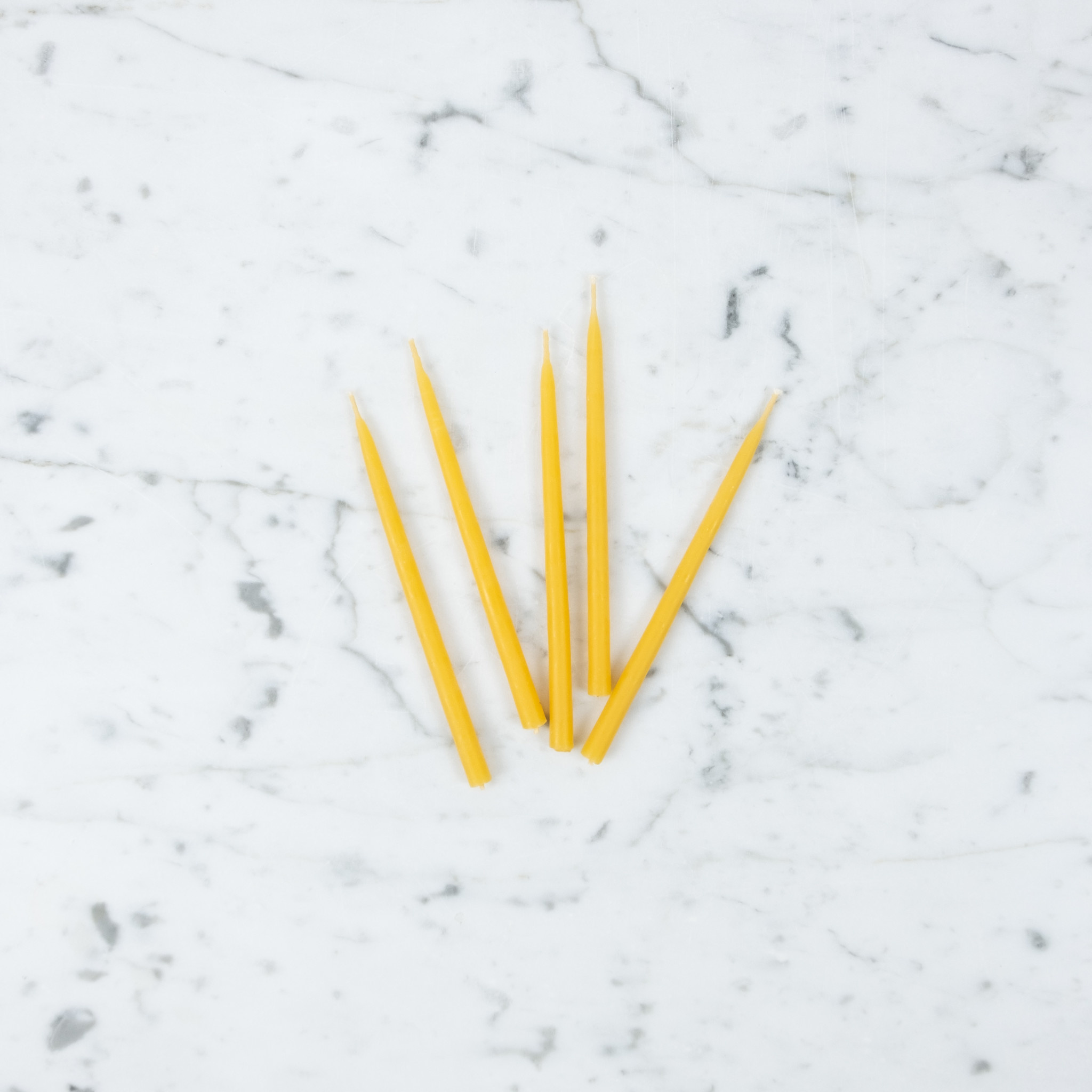 Slim Beeswax Birthday Candle - 4.5"