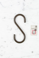 Straight Black S Hook - Small - 4"