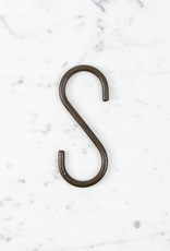 Straight Black S Hook - Small - 4"