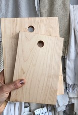 The Foundry Home Goods Foundry Maple Cutting Board With Hole - Snack Size - 5 x 8"