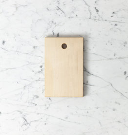 The Foundry Home Goods Foundry Maple Cutting Board With Hole - Snack Size - 5 x 8"