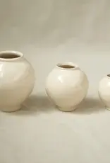 Trio of Jay Mini Moon Jar Ceramic Vases 6cm 7cm 8cm