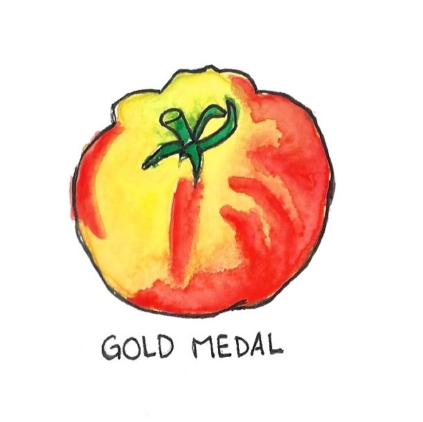 Two Pony Gardens 'Gold Medal' Heirloom Tomato Plant- LOCAL PICKUP ONLY