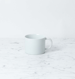 Common Everyday White Porcelain Mug Low- 13oz