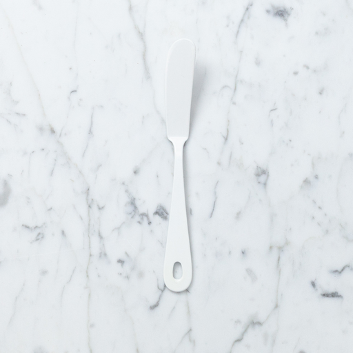 ELFIN Enamelware White Enamel Butter or Cheese Knife