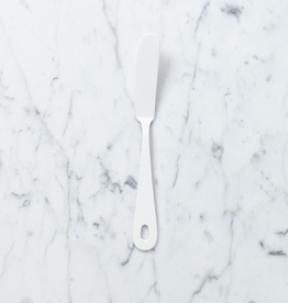 ELFIN Enamelware White Enamel Butter or Cheese Knife
