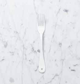 ELFIN Enamelware White Enamel Dessert Fork