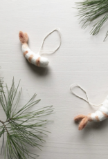 PetitFelts Shrimp Ornament