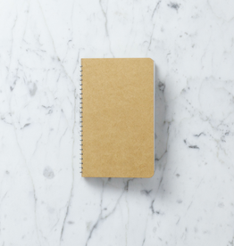 Traveler's Company Spiral Ring Kraft Notebook - A6 Slim - Blank - 100 Sheets